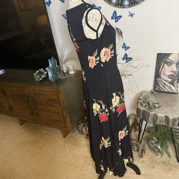 R.J. Stevens Carol Escritor Women’s Maxi Vintage Dress Flowy Floral Size US 10 - Picture 6 of 10
